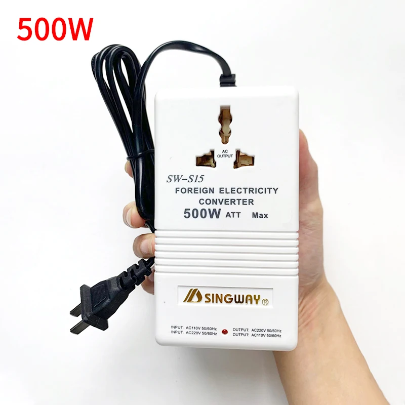 Power Voltage Converter Adapter 70-500W Adjustable 220V to 110V 110V to 220V Power Adapter Socket AC US Transformers Converter