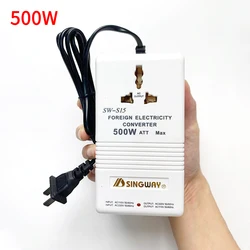 Power Voltage Converter Adapter 70-500W Adjustable 220V to 110V 110V to 220V Power Adapter Socket AC US Transformers Converter