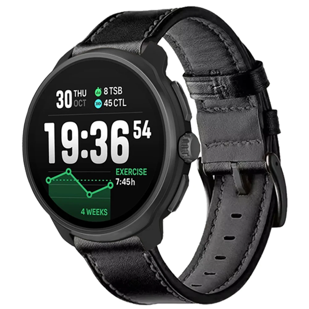 20mm 22mm Leather Strap For SUUNTO Race 2/Run/OCEAN/RACE S/VERTICAL Band Bracelet For Suunto 9 PEAK/9 PEAK PRO/5 Peak/3 Correa