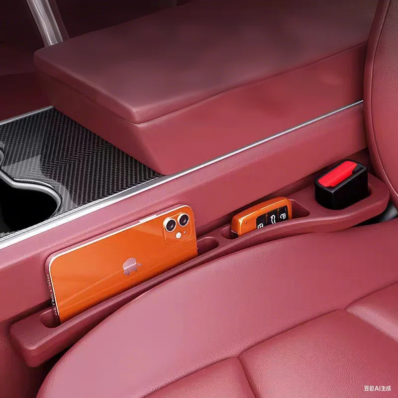 2 قطعة مقعد السيارة الفجوة حشو الجانب التماس التوصيل قطاع مانعة للتسرب ملء قطاع لجميع نموذج السيارة محفظة حامل هاتف اكسسوارات السيارات #5