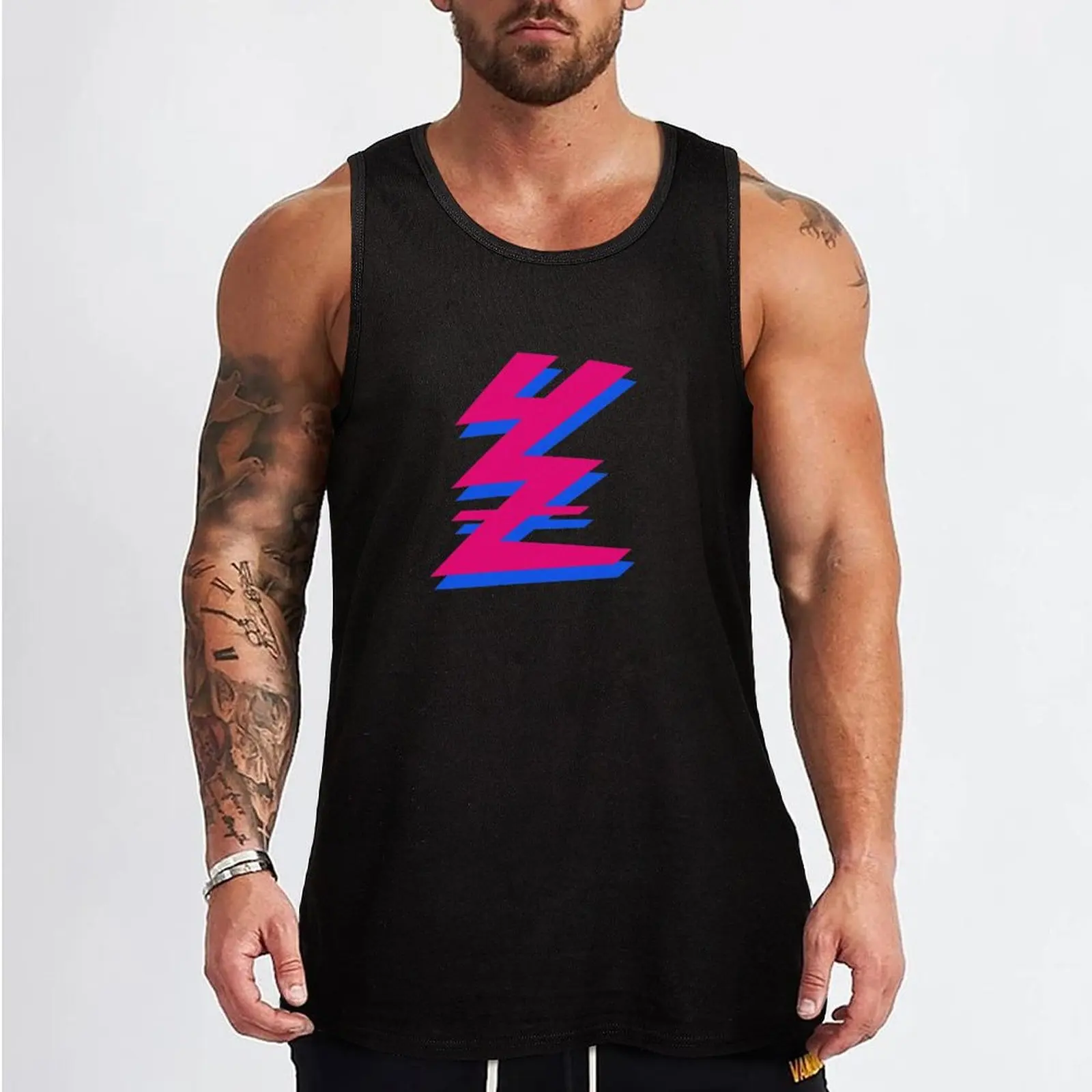 YAMAHA YZ Vintage Logo Tank Top Men gym sportswear gym t-shirts