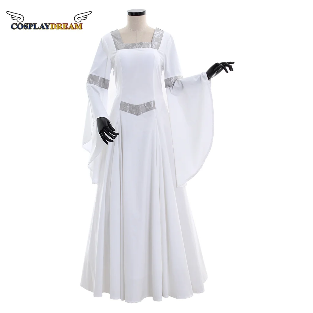 

Medieval Roman Byzantine Gothic Ball Gown Adult Ladies Custom Renaissance Victorian White Vintage Long Dress