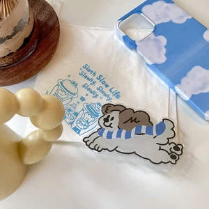 Lucu 3D Lucu Gadis Pegangan Tok Ponsel Bracket untuk iPhone 16 14Pro Max Indah Anjing Berdiri Griptok Jari Dudukan Aksesoris 6 tempat telepon anjing penjualan terbaik - №