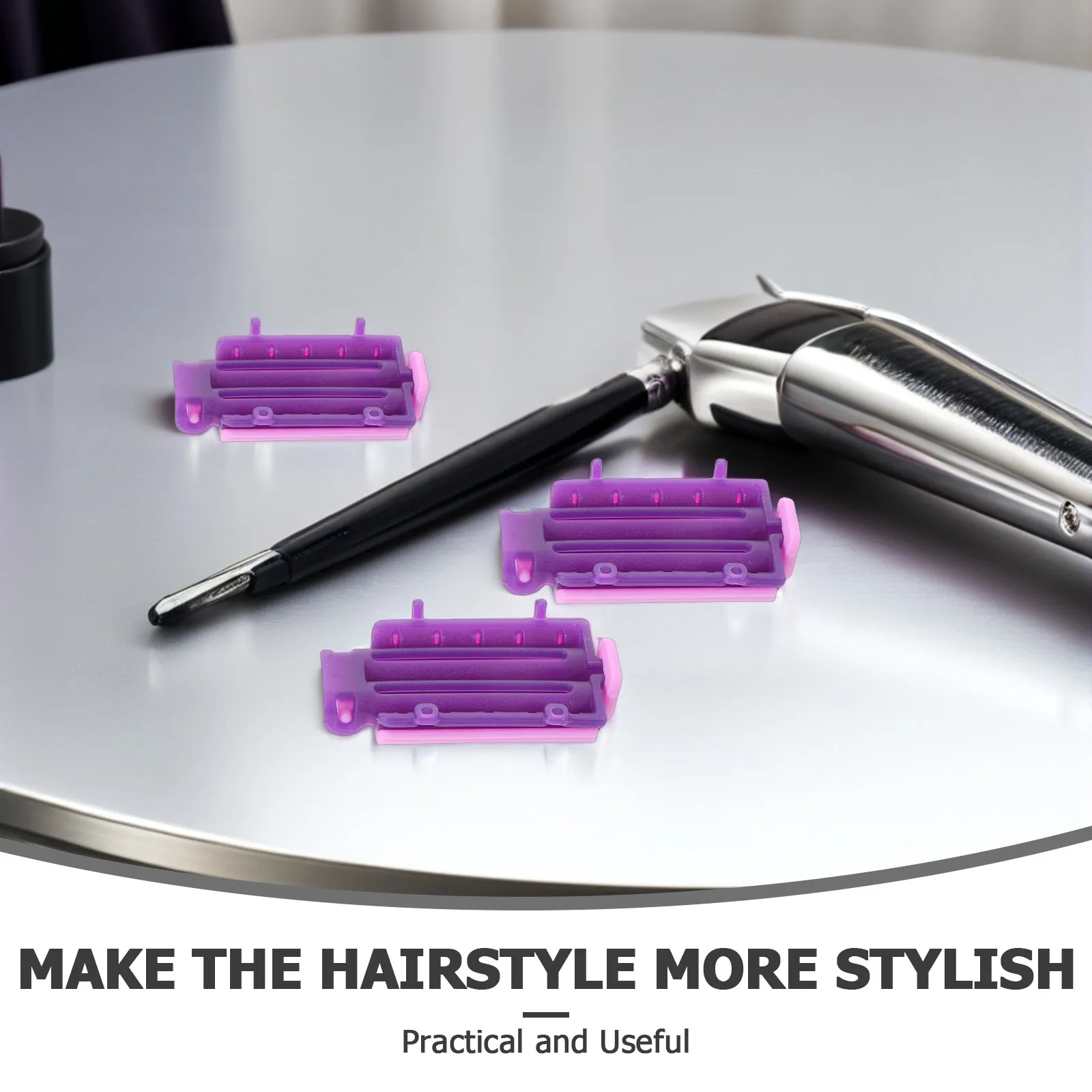 Hair Root Volume Clips 30 Pack Plastic Perm Curling Rods Rollers for Salon Home Hairstyling