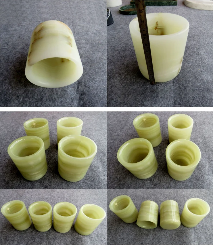 Custom Best Selling Gift Box Packaging Luxury Stone Candle Holders For Home Decoration