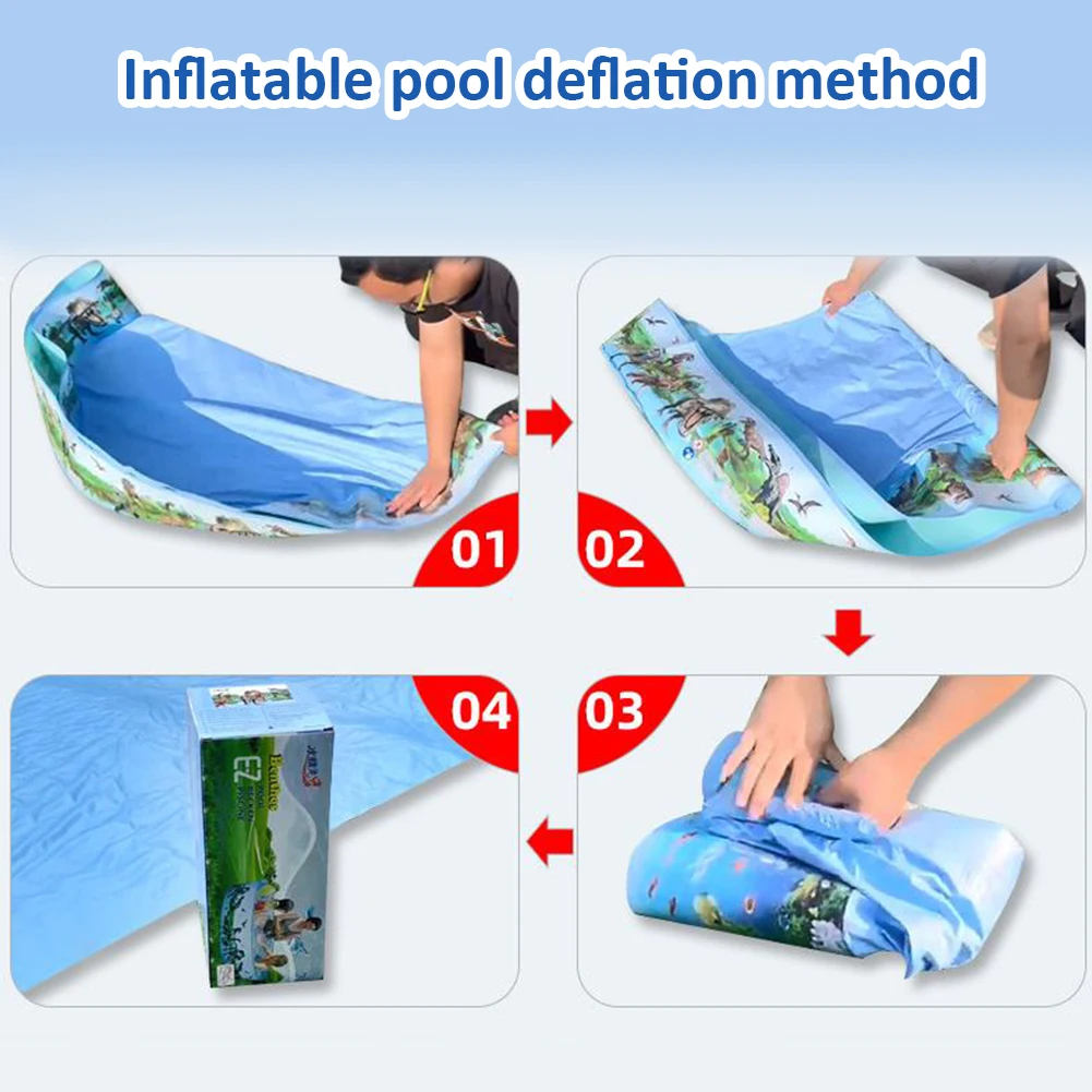 Piscine gonflable de grande capacité, pliable, multifonction, pour jouer à l'extérieur et à l'intérieur, accessoires d'eau