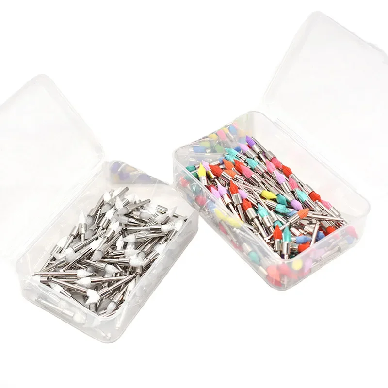 Dentals Tip Polishing Brush Cleaning Teeth Nylon Polishing Brush White Color Teeth Polishing Brush 3 Boxes