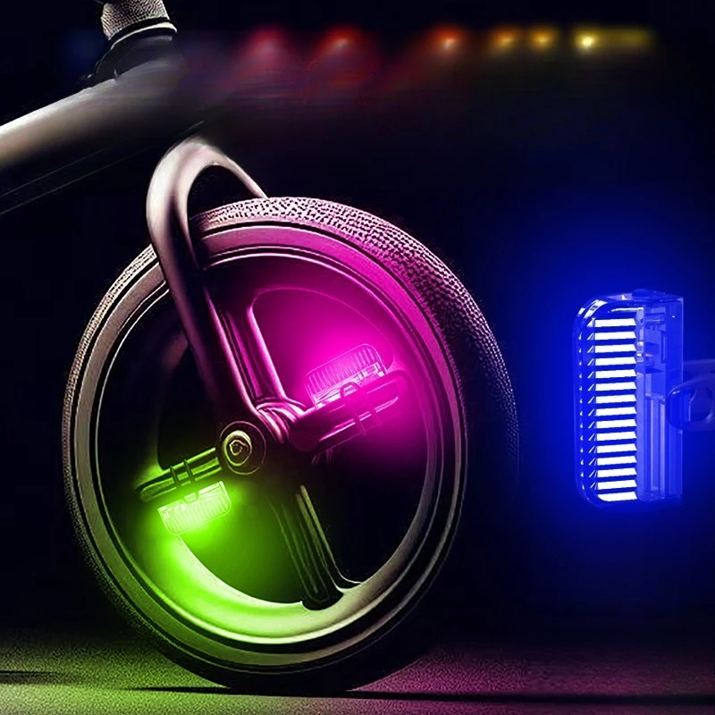Children's bicycle night riding lights, balance bikes, tire flashing night running lights, wheel decorations