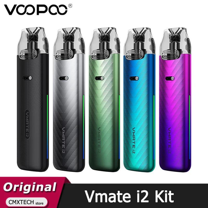 Original VOOPOO Vmate i2 Kit 30W Electronic Cigarette Vape 1500mAh Battery Fit 3ML Vmate Top Fill Cartridge 0.7ohm Pod Vaporizer