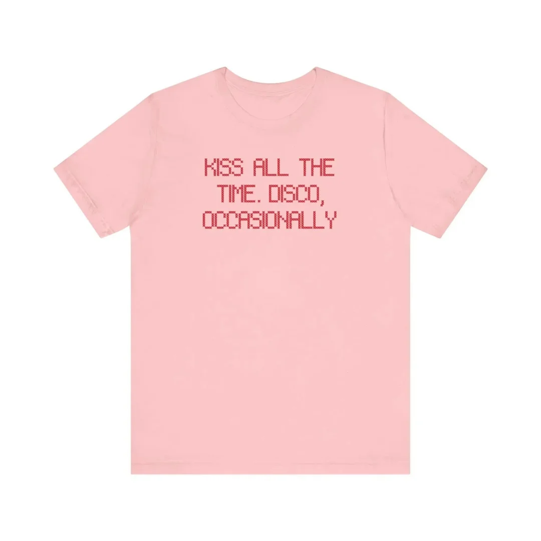 Harry Styles Kiss All the Time Disco Occasioneel 2026 album Unisex shirt Puur katoen Heren T-shirt Kinderkleding Tee Y2k Vrouw