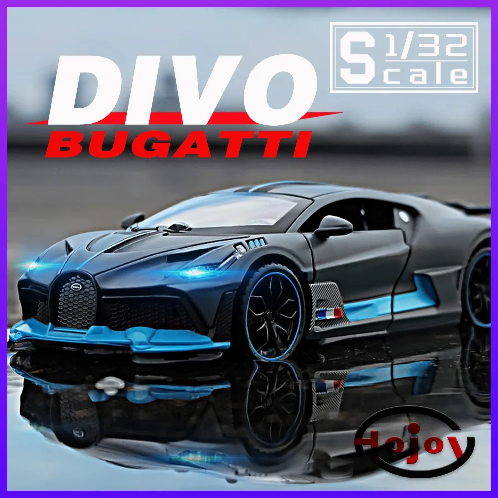 

Scale 1/32 Bugatti DIVO Supercar Pull Back Metal Diecast Alloy Toys Cars Model For Boys Children Kids Vehicles Collection