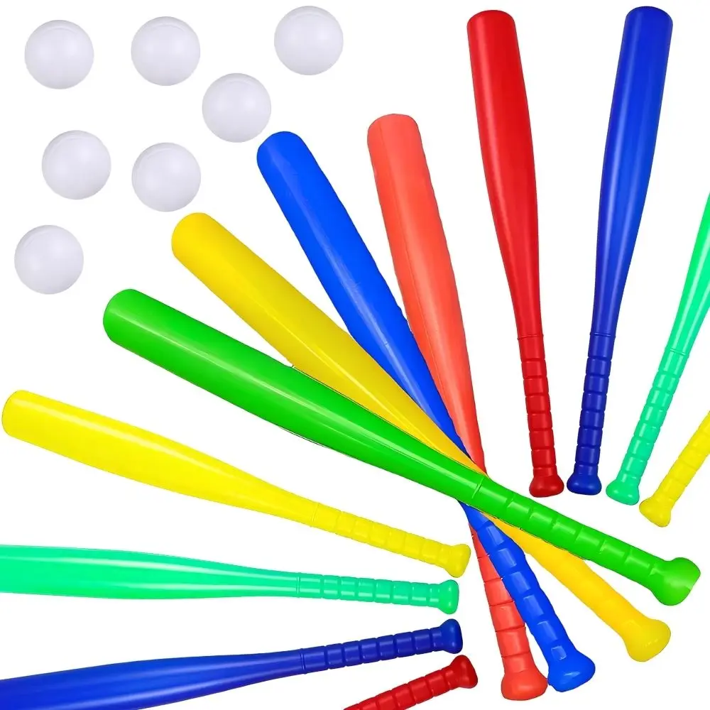 1pc 17.7inch Plastic Baseball Bat Red/Blue/Green Portable Durable Indoor & Outdoor Sports Training Goods YMY