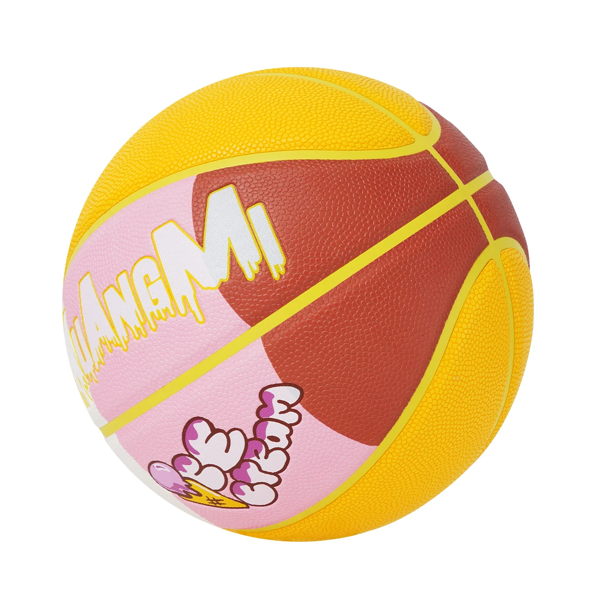 Kuangmi 성인용 PU 농구, 미끄럼 방지, 땀 흡수 훈련 공, 스포츠 용품, 팀 훈련, 야외 실내, 사이즈 7