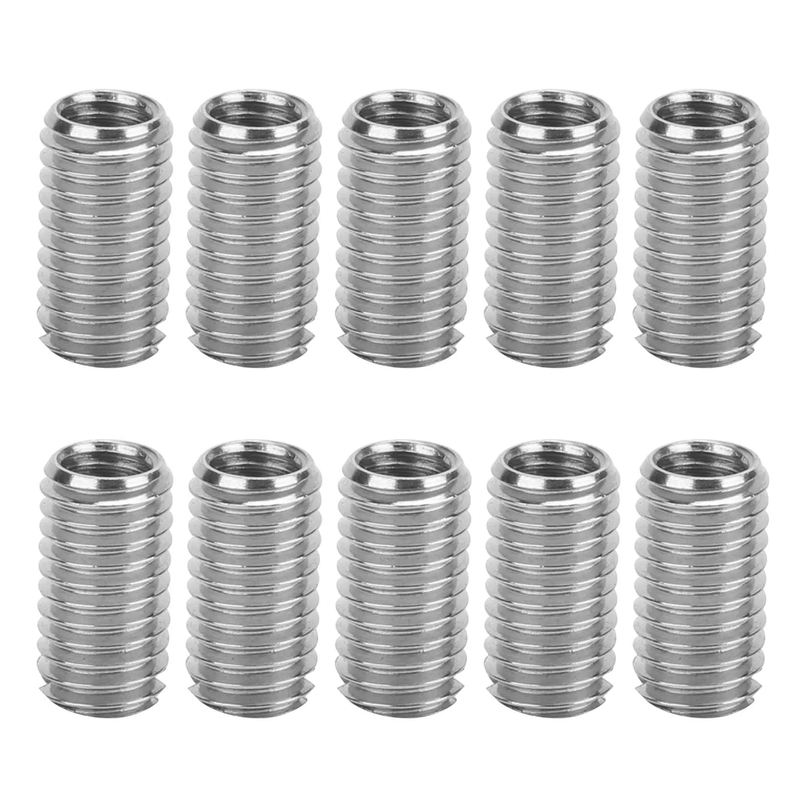 10Pcs Thread Inserts Male Female Reducing Nut Stainless Steel Thread Reducing Nut Repair Tool Industrial Fastener Hardware