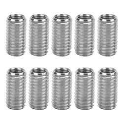 10Pcs Thread Inserts Male Female Reducing Nut Stainless Steel Thread Reducing Nut Repair Tool Industrial Fastener Hardware
