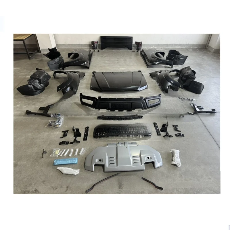 High Quality 4X4 Pickup Body Kit For Ranger T6 T7 T8 2012-2021 Upgrade To F150 Raptor With Steel Fender Accessories