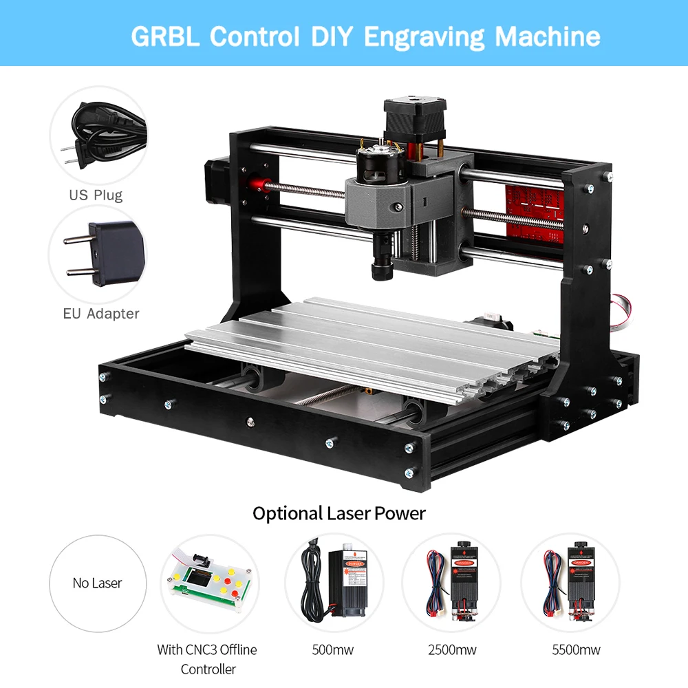 

Фрезерный станок CNC 30*18 PRO, фрезерный станок с ЧПУ и управлением GRBL, 3 оси, для печатных плат, гравер с автономным контроллером, удлинитель 5 мм