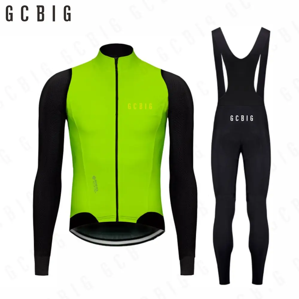 2024 New GG Winter High Quality Cycling Jersey Men Thermal Fleece Bicycle Clothing MTB Long Sleeve Warm Road Bike Jacket