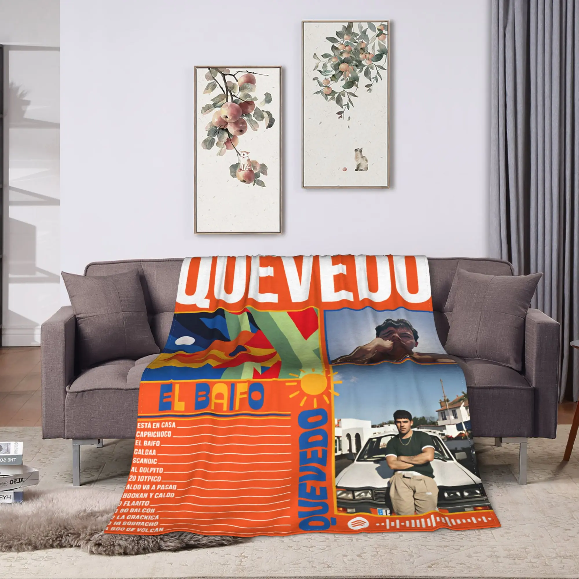 Quevedo El Baifo Flannel Blankets Winter  Super Soft Throw Blanket for Kids Adult Home Decor Fluffy Bedspread Sofa Bed Cover