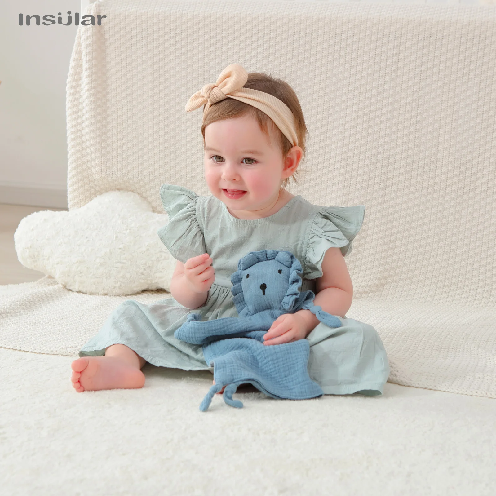 

Детское полотенце со слюной, мягкое успокаивающее полотенце для новорожденных, милый кролик, спальные куклы, игрушка, плюшевая утешающая игрушка, детское полотенце