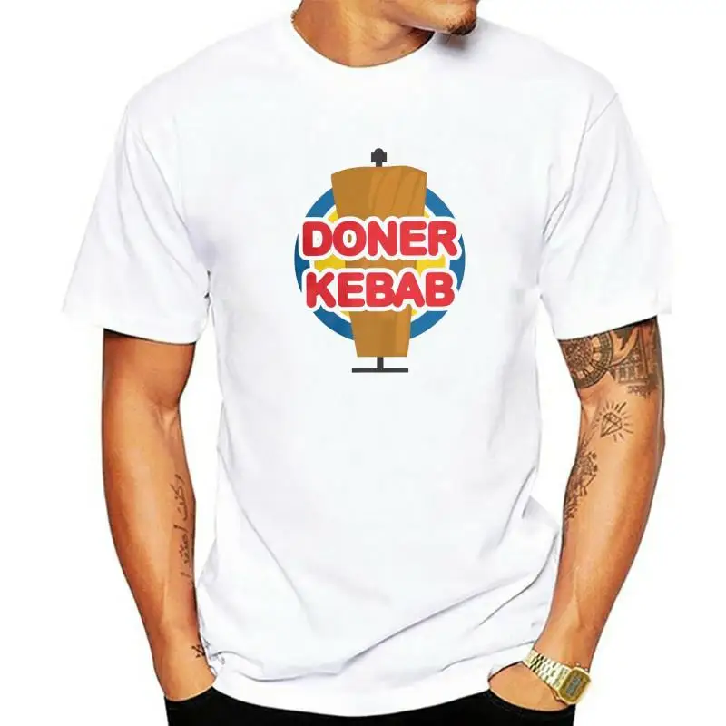 T-shirt Mater Kebab King à manches courtes et col rond pour homme, 100% coton, vintage et humoristique