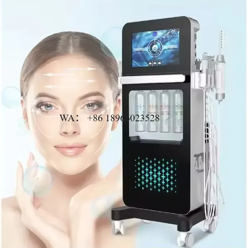 WMWMNU Portable 17 in 1 Hydra Dermabrasion for Blackhead Removal Multifunctional Hydro Facial Care Device