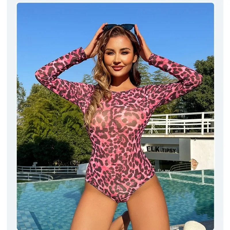 

2025 Women Long Sleeve Tattoo Swimsuit UV Protection Rash Guard SPF Sunblock Surfing Suit Diving Swimwear Beach Sportswear