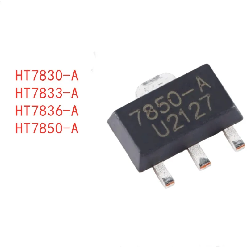 10 pieces UMW HT7850-A, HT7836-A, HT7833-A, HT7830-A SOT-89 low-frequency dropout linear regulator LDO chip. Quality guaranteed.