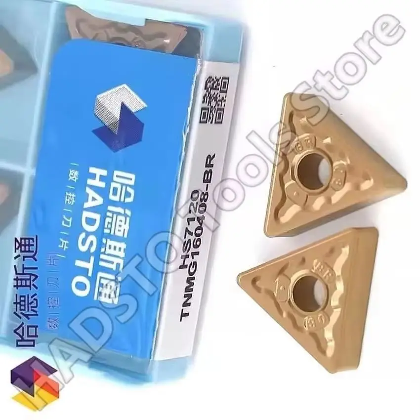

TNMG160408-BR HS7120/TNMG160412-BR HS7120 HADSTO CNC carbide inserts Turning inserts For Stainless steel M15-M30 10pcs/box
