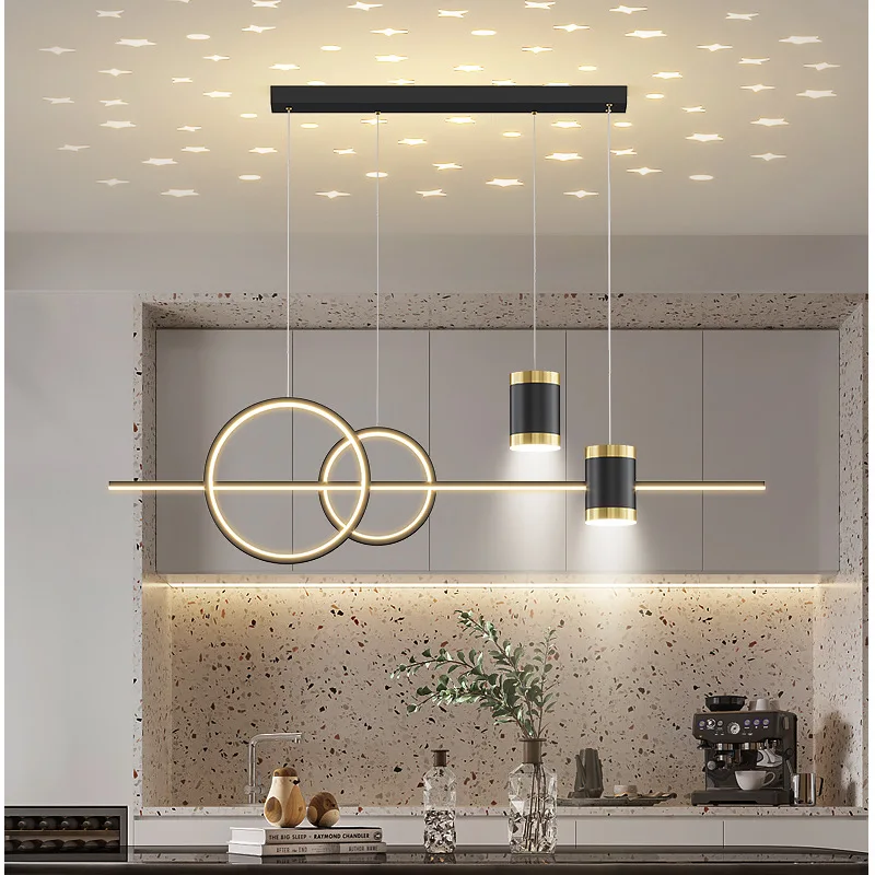 Imagem -04 - Teto Pingente Lustres para Sala de Jantar Moderno Elegante Iluminação Led Lustre Mesa de Jantar Luz Luxo Cozinha Lâmpada