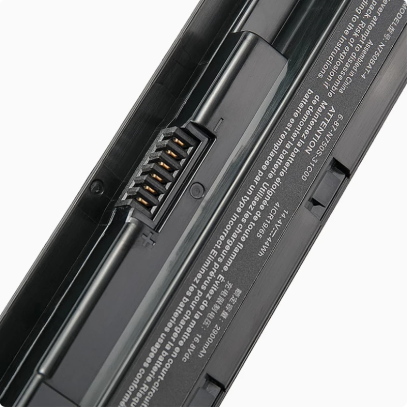 Brand New 2900mAh 14.4V Laptop Battery N750BAT-4 For 6-87-N750S-3CF1 6-87-N750S-31C00 4ICR19/65 N750WU N750S Series Notebook