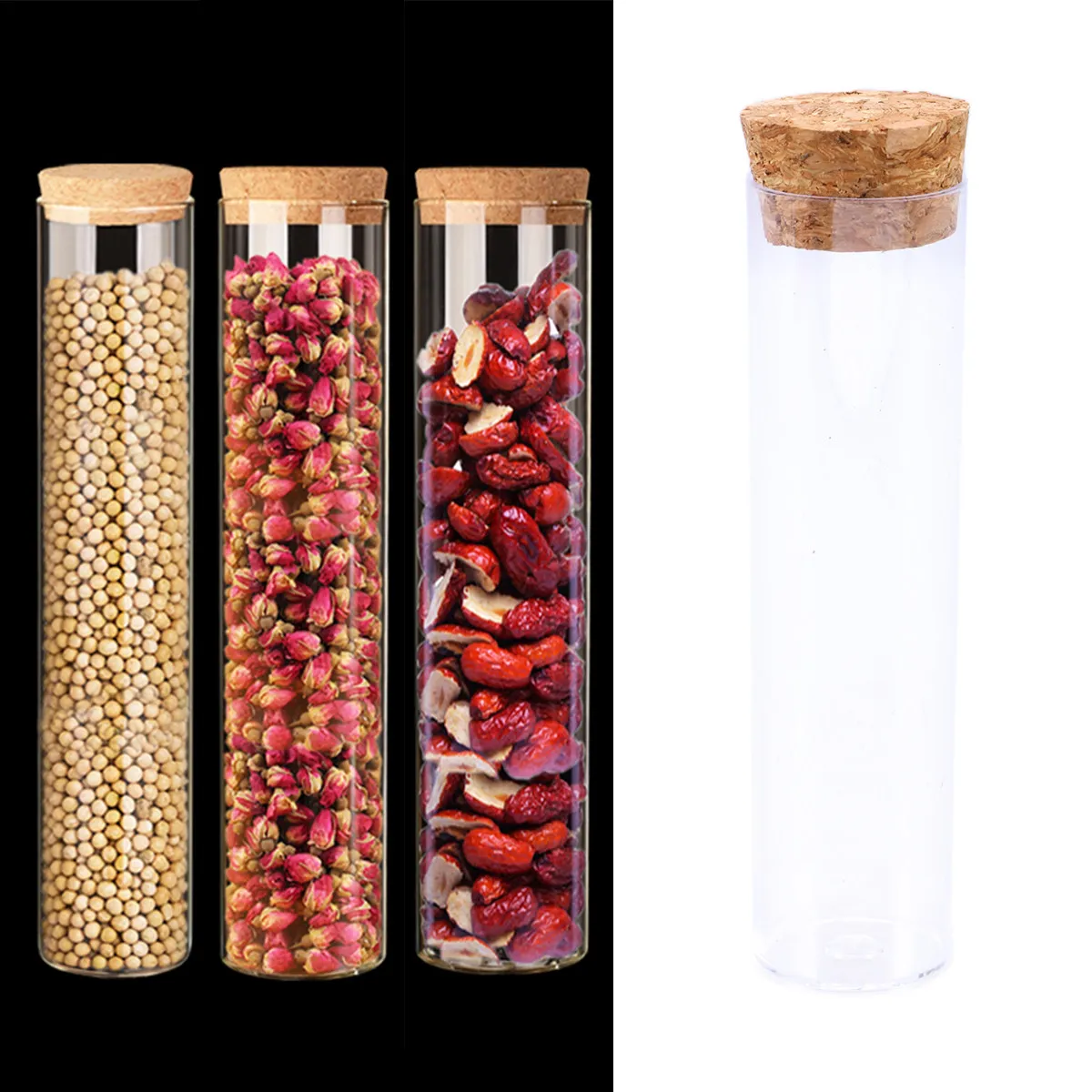 

Набор из 10 прочных пластиковых пробирок с пробками из натурального дерева, герметичные, для образовательных лабораторий, DIY-экспериментов, клонирования растений