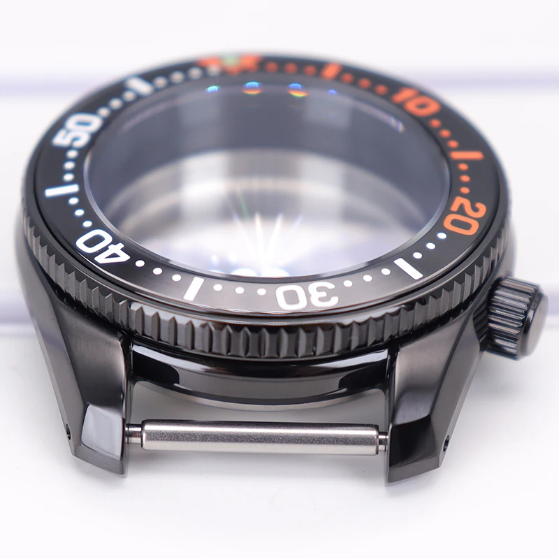 42mm Herren-Taucheruhrengehäuse für SPB185 SPB187 Mod-Gehäuseteile Passend für NH35 NH36 NH38 NH70 4R Uhrwerk 28,5mm Zifferblatt AR Saphirglas – Detail 6