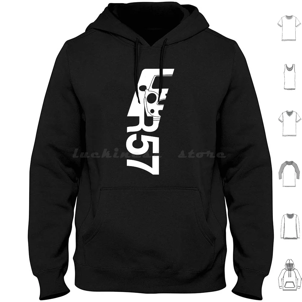 Mini Cooper R57 Hoodie Cotton Long Sleeve Mini Cooper R57 Supercharged Britain Rally Car Italian Job 1st Gen Go Cart Go Cart