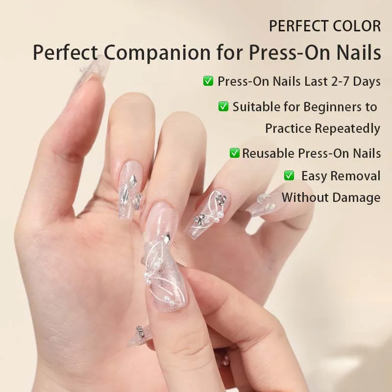 パーフェクトカラー エアードライピールオフジェルベースコート 12ml ジェルネイルポリッシュ用 簡単除去でダメージなし、初心者向けDIYマニキュア