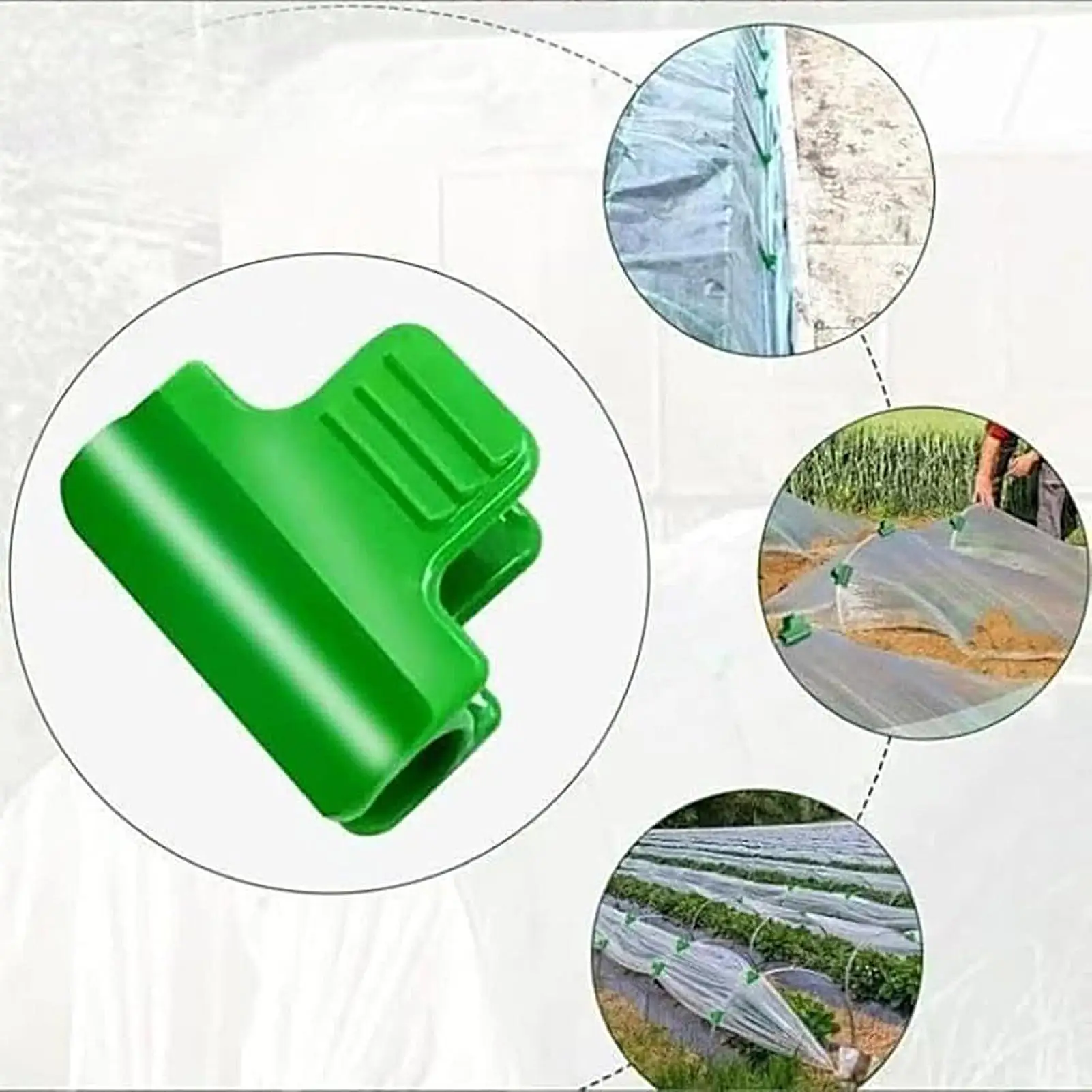 

Greenhouse Hoop Clips 100 Pieces Greenhouse Clamps Reusable Clamp For Planting Frame Covering Netting Garden Hoop Winter Tunnel