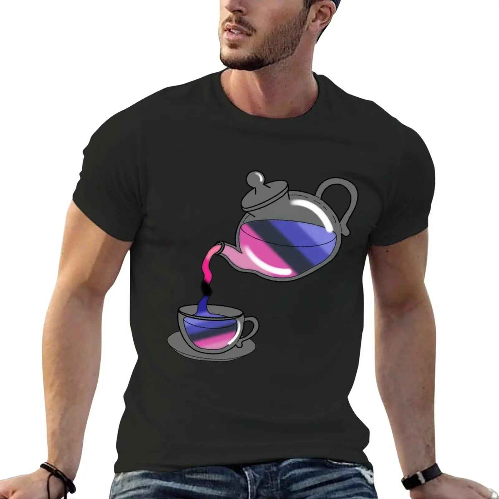 LGBTea Omnisexual Flag T-Shirt baggy shirts basketball graphic tees graphic t shirts mens tall t shirts