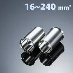 Non-Insulated Cord End Terminal Wire End Naked Ferrules Cold Press Pin Connector Use For 16mm2 To 240mm2 Cable Ferrules
