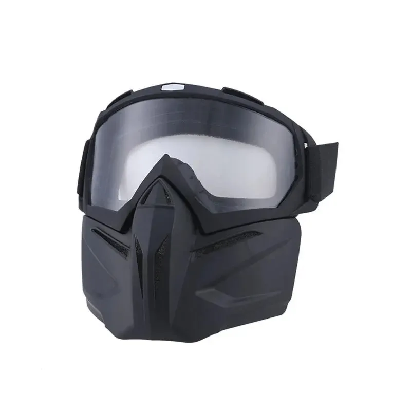 

Motorcycle Removable Mask Bicycle Ski Goggles Anti-Fog Windproof Sandproof Men's Riding Goggles