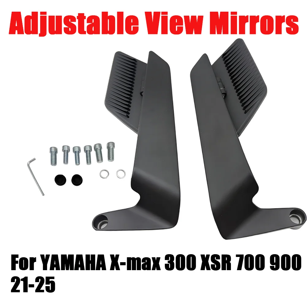 

For YAMAHA X-max 300 XSR 700 900 21-25 Motorcycle Wide Angle Rearview Mirror Folding Rear Side View Mirrors