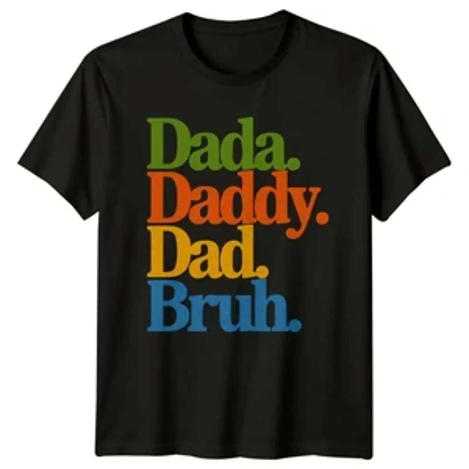 Dada Papa Bruh Herren T Shirt lustig Leben Vaterschaft Vatertag vintage Washed streetwear Casual Breathable designer clothes