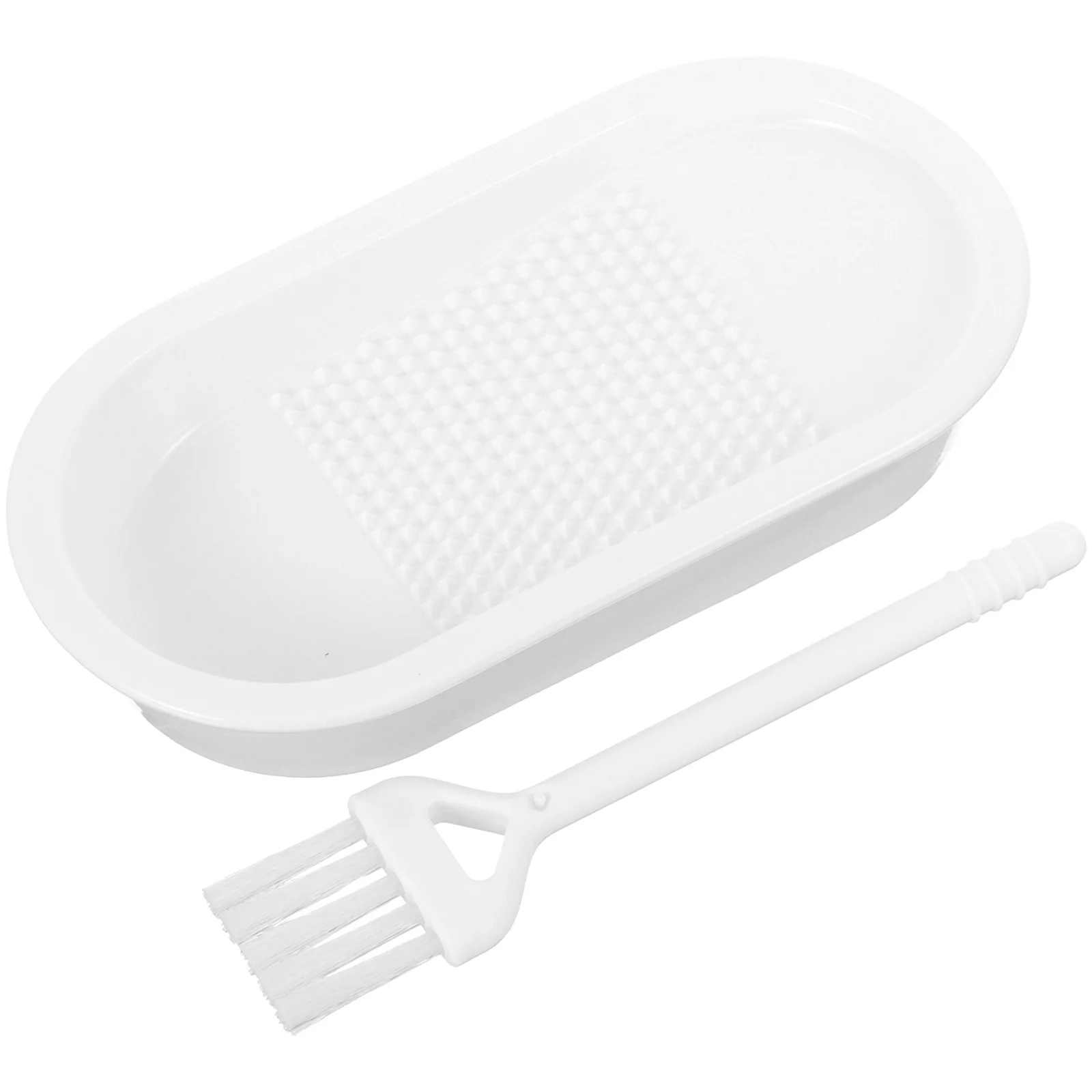 Juego de rallador de ajo de cerámica Premium, molinillo de jengibre resistente al desgaste para triturar jugo, filtrar y almacenar sabores multiusos, 1 Juego