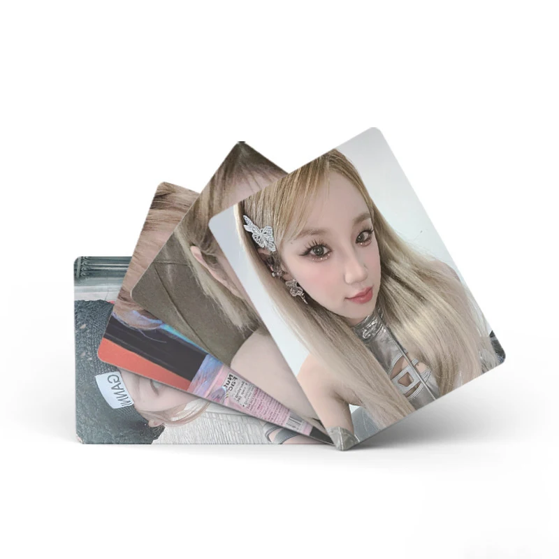 50szt/zestaw KPOP Gidle Album Laser LOMOcard Song Yuqi Minnie MIYEON (G)I-DLE Hologram Card SOOJIN Girl Gift Postcard Photo Card