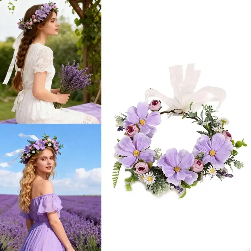 

Повязки на голову естественного стиля флористические для музыкальных фестивалей и дизайна И08Э повседневной носки дружелюбного