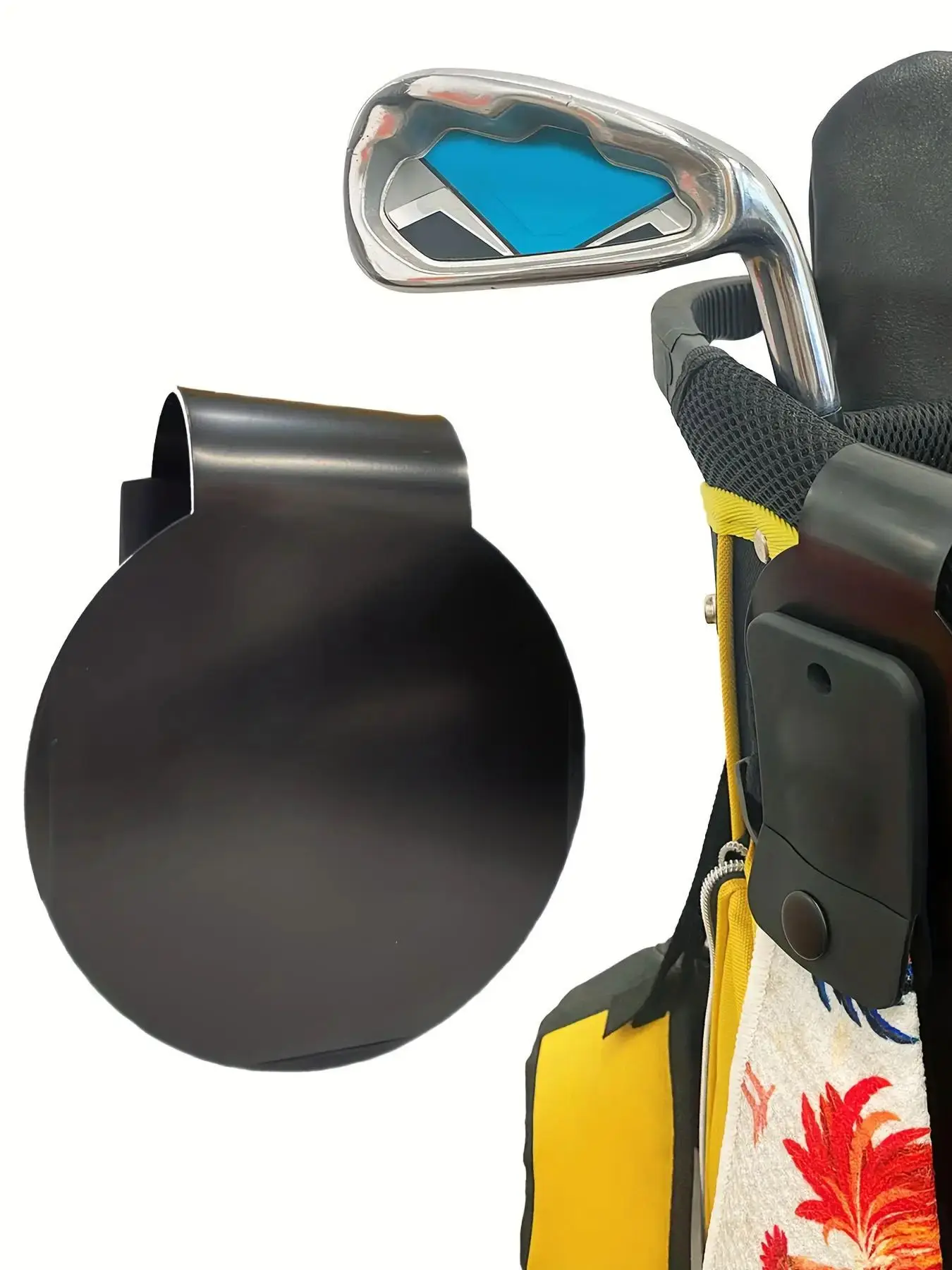 Golftaschen-Landeplatz aus Metall, Taschenclip aus Metall für den schnellen und einfachen Einsatz von Golfausrüstung und Zubehör – Detail 1