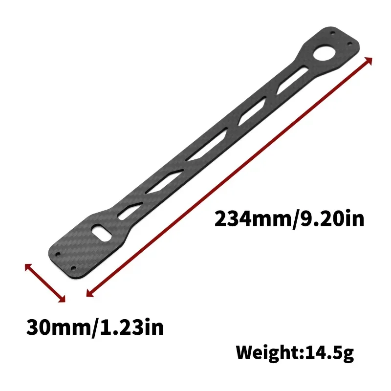 5pcs Carbon Fiber Shock Tower Battery Plate Second Floor Board Bumper Plate for Tamiya TT02 TT-02 1/10 RC Car Upgrade Parts