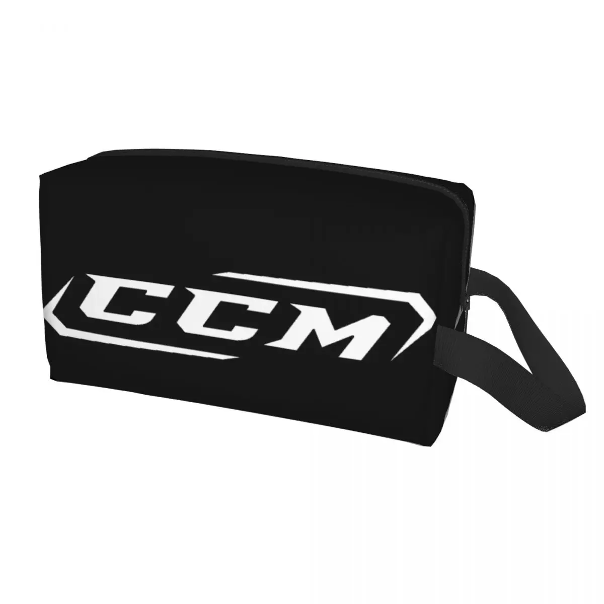 Custom CCM Canada Logo Hockey Travel Cosmetic Bag Women Makeup Toiletry Organizer Ladies Beauty Storage Dopp Kit