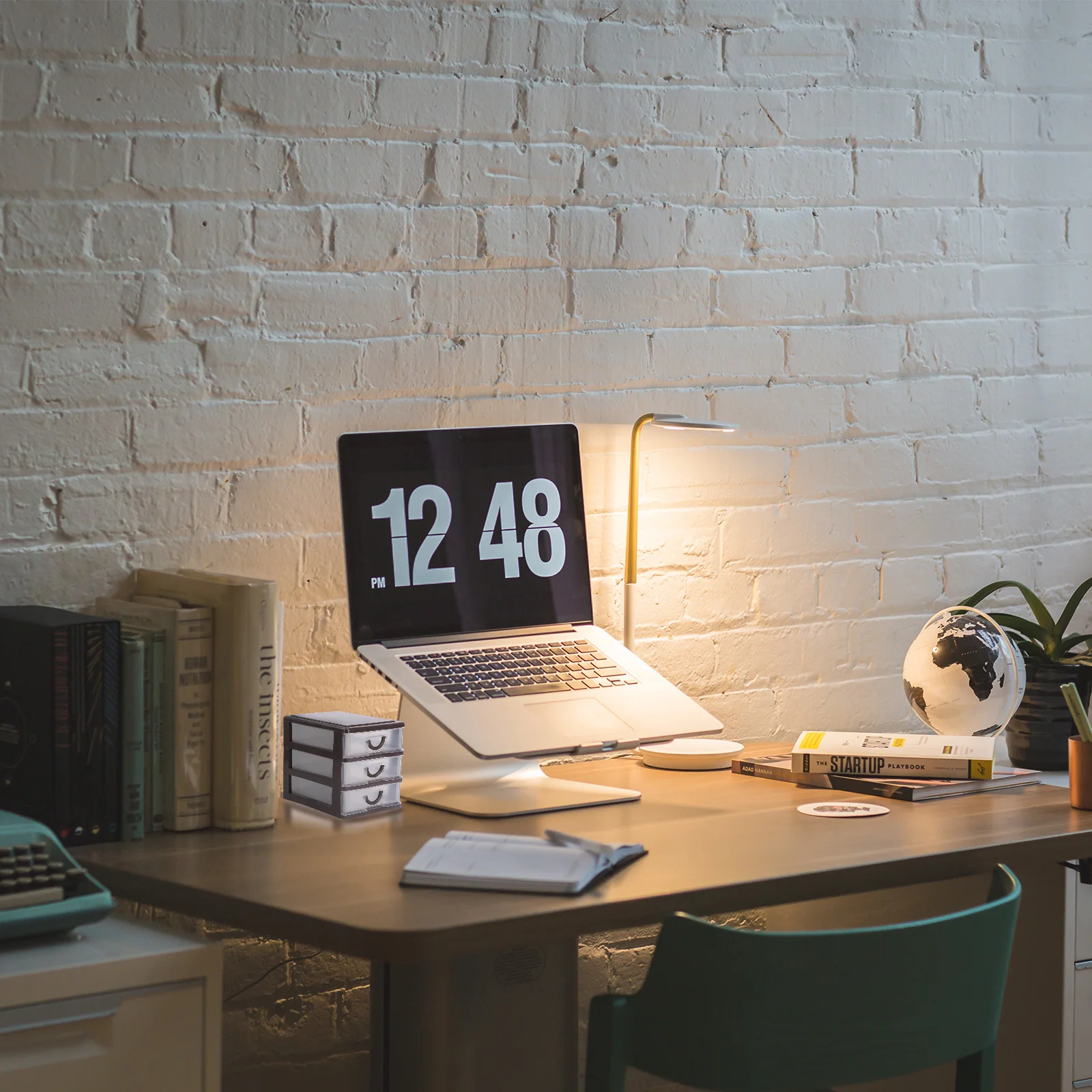 

1Pcs Brown 2 Layers Drawer Storage Case Fashion Creative Document Organizer for Desk Tidy Gift Friends Colleagues