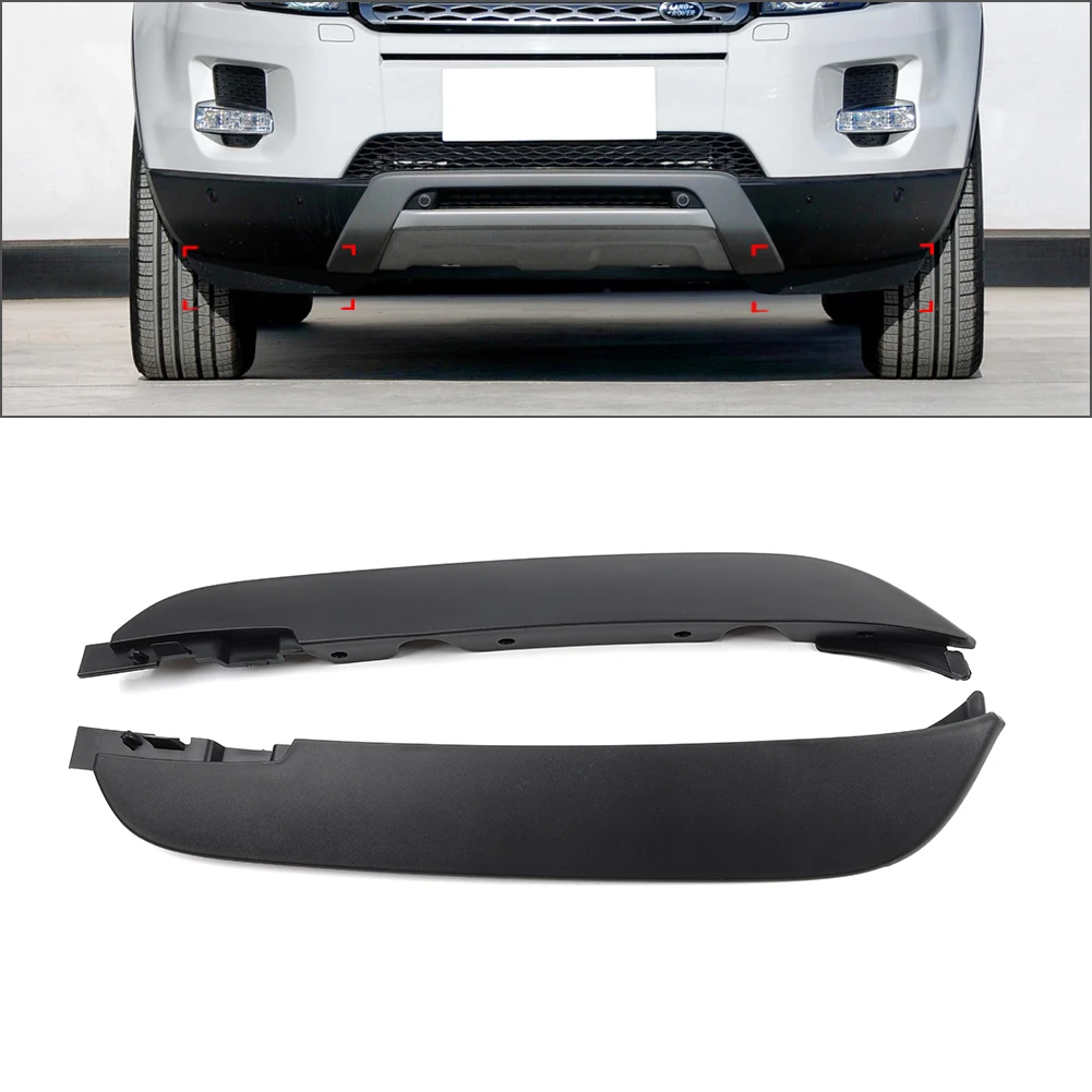 2x Car Front Bumper Lower Air Deflector Trim For Land Rover Range Rover Evoque 2011 2012 2013 2014 2015 2016 2017 2018 2019