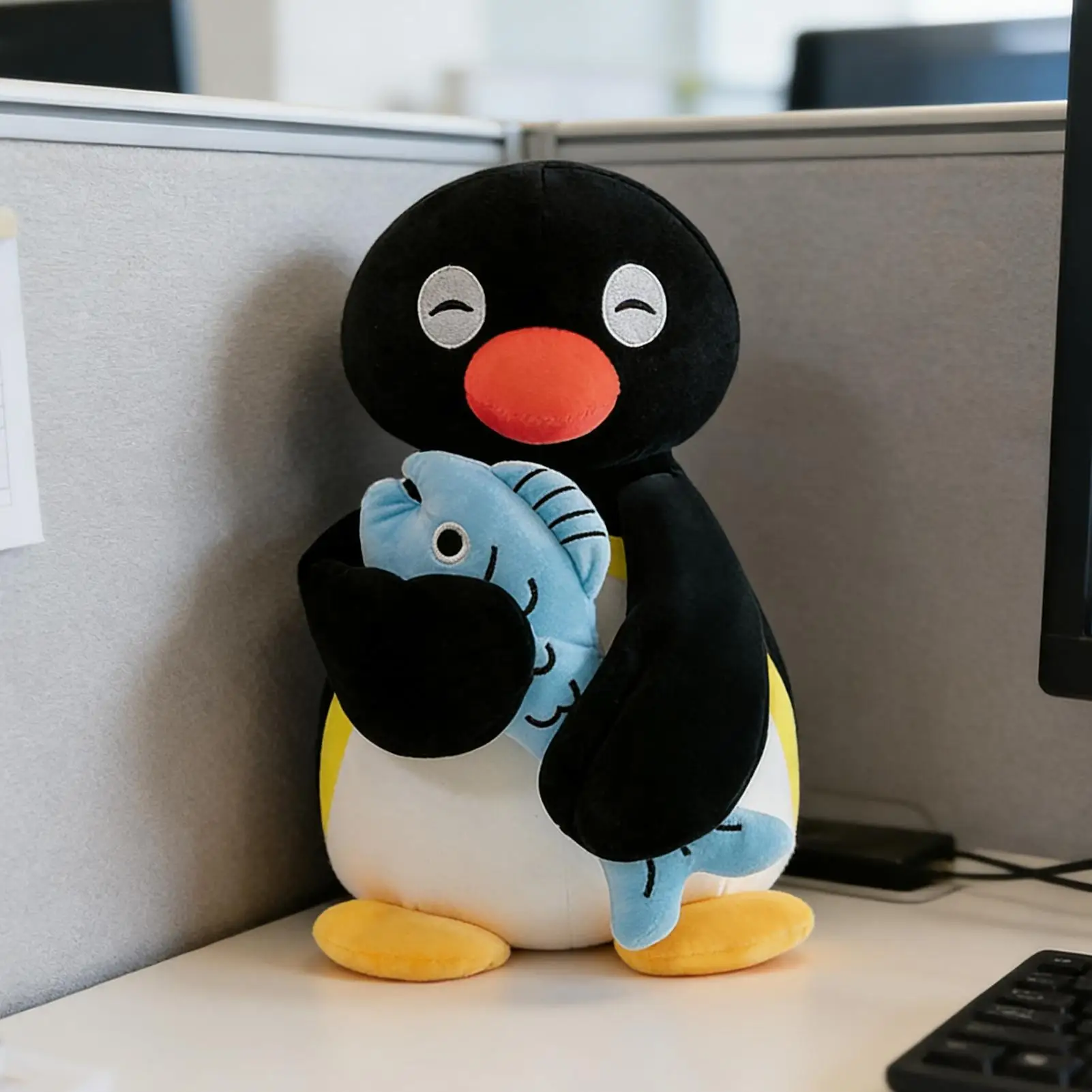 

Plush Penguin 11.8inch Soft Cuddly Toy Throw Pillows Adorable Stuffed Toys Penguin Doll for Comfort Companion Boys Girls